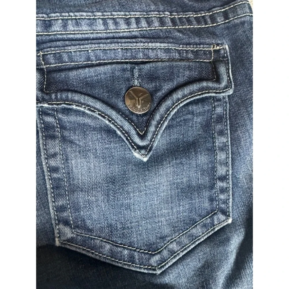 Vigoss Studio Jeans Womens 9/10 P6088A‎ Bootcut Medium Wash Flap Pocket Blue